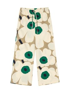 Marimekko - Arvoituksia Unikko -pyjamahousut - 816 BEIGE, KHAKI GREEN, GREEN | Stockmann