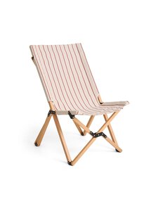 HAY - Outdoor Market Red Stripe -taittotuoli - BEIGE WITH RED STRIPE | Stockmann