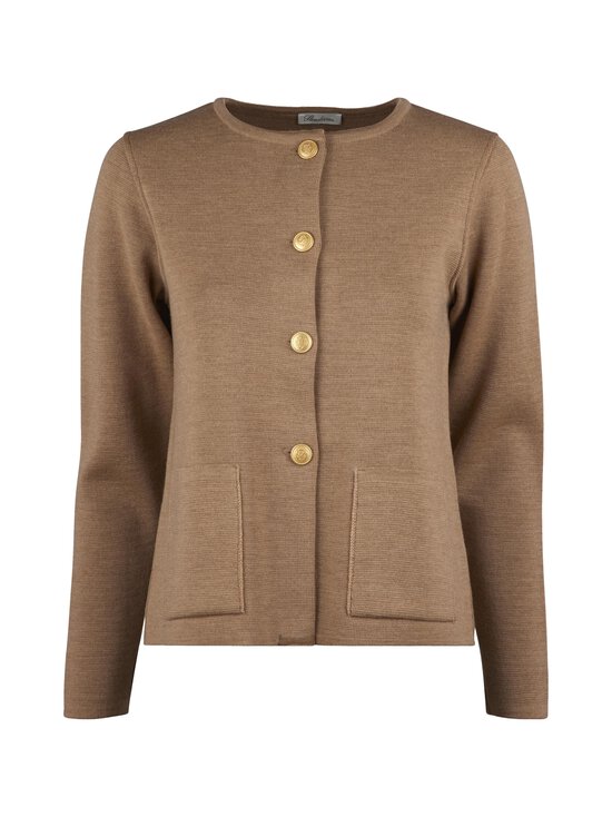 Stenströms - Stina adīta merīnvilnas jaka - 290 DARK BROWN | Stockmann - photo 1