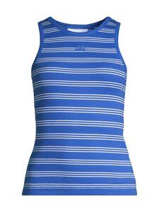 Ganni - Soft Rib Stripe -toppi - ZWF NOUVEAN NAVY | Stockmann