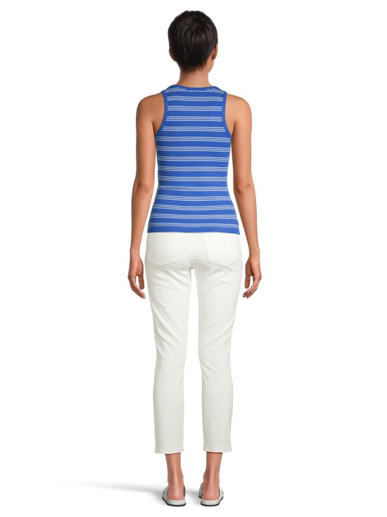 Ganni - Soft Rib Stripe -toppi - ZWF NOUVEAN NAVY | Stockmann - photo 3