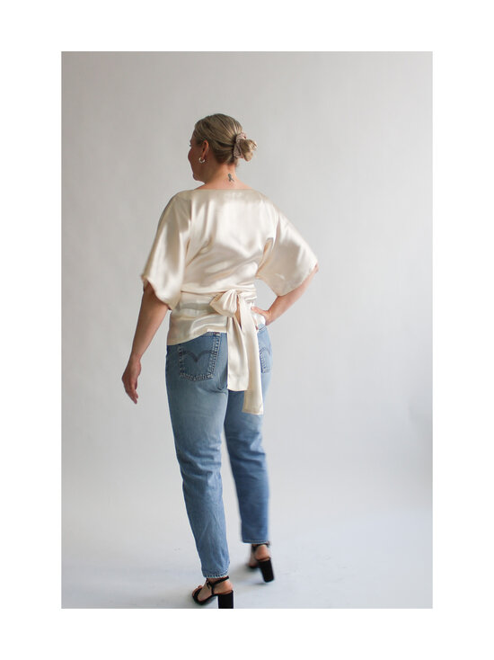 Lili Marleena - Kietaisumallinen viskoosi-silkkipaita - WHITE | Stockmann - photo 6