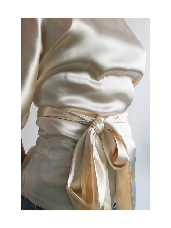Lili Marleena - Kietaisumallinen viskoosi-silkkipaita - WHITE | Stockmann - photo 8
