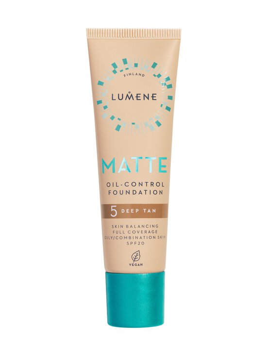 Lumene - Matte Oil-control Foundation SPF20 -mattameikkivoide - 5 DEEP TAN | Stockmann - photo 1