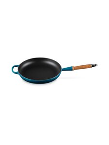 Le Creuset - Signature-paistinpannu puukahvalla ø 28 cm - DEEP TEAL | Stockmann