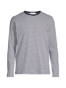 Sunspel - Trikoopaita - WHITE/NAVY | Stockmann