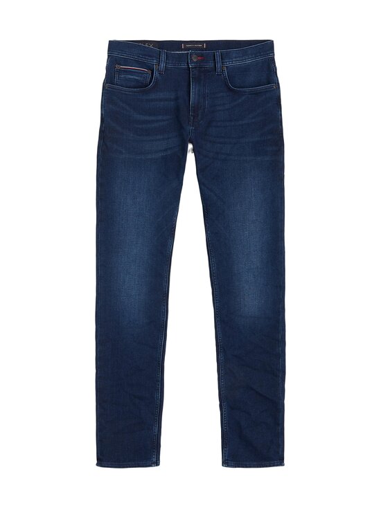 STRAIGHT DENTON KNIT INDIGO -farkut