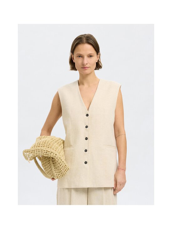 Selected - SlfMara Long -liivi - SANDSHELL - photo 2 Selected - SlfMara Long -liivi - SANDSHELL | Stockmann - photo 2