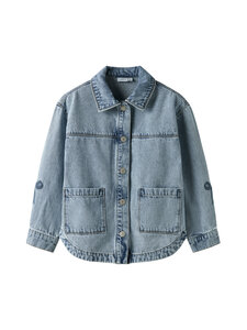 Name It - Teksajakk NkfGloria Embroidery - MEDIUM BLUE DENIM | Stockmann
