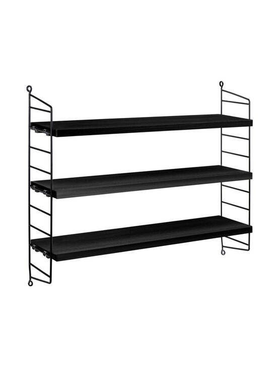 String Furniture - String Pocket -hylly musta saarni - BLACK | Stockmann - photo 1
