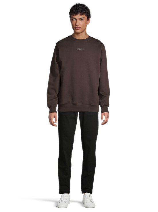 Drôle de Monsieur - Le Sweatshirt Slogan Classique -collegepaita - DARK BROWN | Stockmann - photo 2