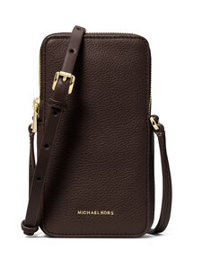 Michael Michael Kors - Jet Set Small Double Zip Crossbody -puhelinlaukku - 251 CHOCOLATE | Stockmann