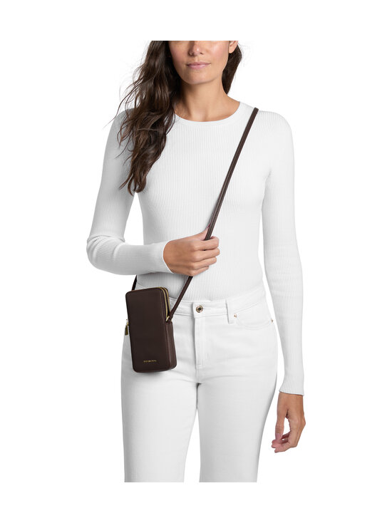 Michael Michael Kors - Jet Set Small Double Zip Crossbody -puhelinlaukku - 251 CHOCOLATE | Stockmann - photo 3