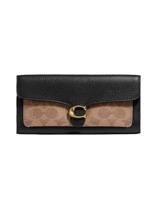 Tabby Long in Colorblock Signature Canvas -lompakko