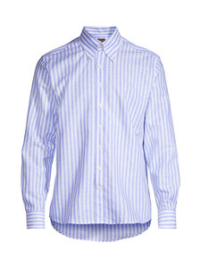 Oscar Jacobson - Regular Fit Wide Stripe krekls - 285 CARIBBEAN BLUE | Stockmann