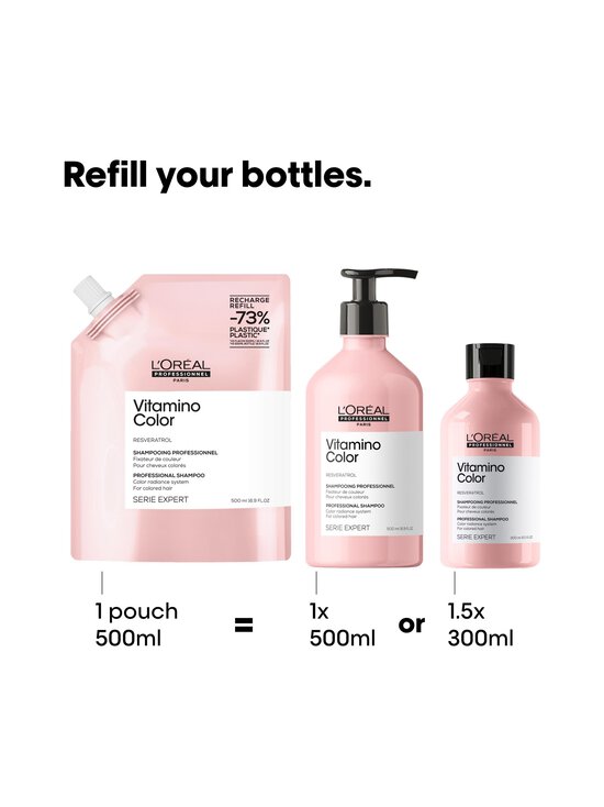 L'Oréal Professionnel - Šampoon Vitamino Shampoo Refill täitepakend 500 ml - NOCOL - photo 2 L'Oréal Professionnel - Šampoon Vitamino Shampoo Refill täitepakend 500 ml - NOCOL | Stockmann - photo 2