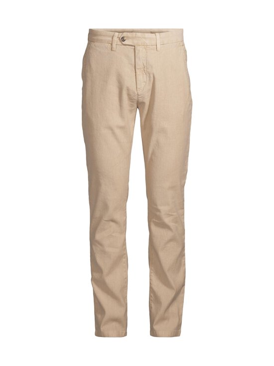 GANT - Slim fit kokvilnas-lina čino bikses - 277 DRY SAND - photo 1 GANT - Slim fit kokvilnas-lina čino bikses - 277 DRY SAND | Stockmann - photo 1
