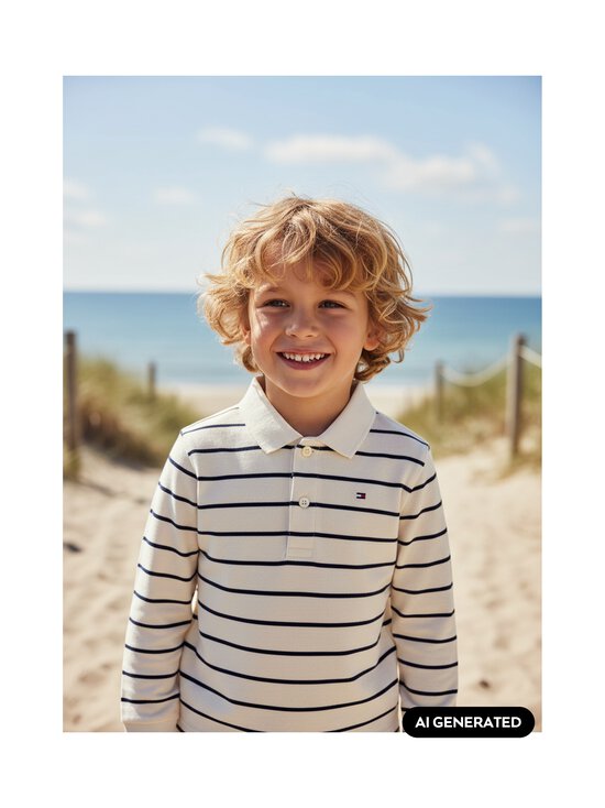 Tommy Hilfiger - Polosärk Essential Regular - YBH OFF WHITE STRIPE | Stockmann - photo 4