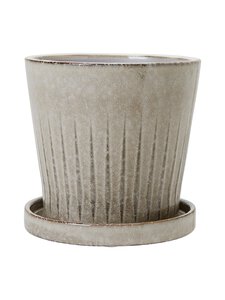 Wikholm Form - Frida- ruukku ja aluslautanen 16 x 15 cm - LIGHT GREY MELANGE | Stockmann