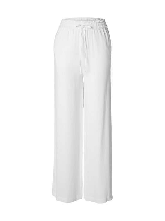 Selected - SlfViva Gulia High Waist -pellavasekoitehousut - SNOW WHITE | Stockmann - photo 1