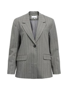 Object - Bleiser ObjLisa - MEDIUM GREY MELANGE STRIPES:HUMUS PINSTRIPE | Stockmann