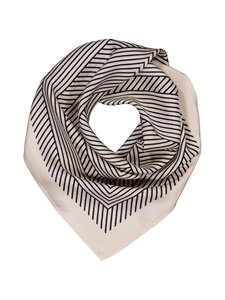 A+more - Nadia zīda lakats 62 x 62 cm - BEIGE/BLACK | Stockmann