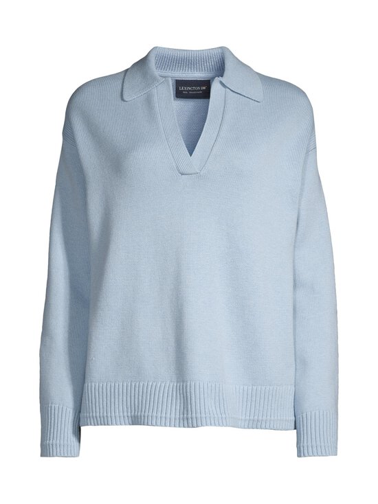 Lexington - Cashmere Blend Polo -neule - 506 LIGHT BLUE MELANGE | Stockmann - photo 1