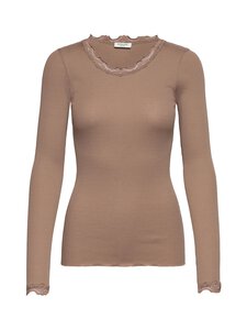 Rosemunde - RWBabette Lace -silkkisekoitepaita - 062 MOCHA MERINGUE | Stockmann