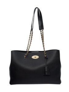 Mulberry - Lily Chain Tote Small Classic Grain -olkalaukku - A100 BLACK | Stockmann