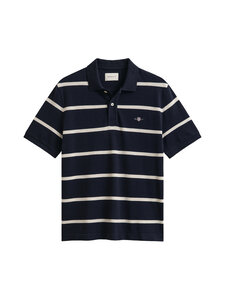 GANT - Svītrains polo krekls - 433 EVENING BLUE | Stockmann