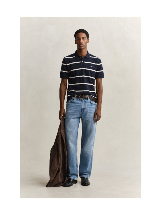 GANT - Svītrains polo krekls - 433 EVENING BLUE | Stockmann - photo 5