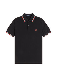 Fred Perry - The Twin Tipped -pikeepaita - BLACK / DUSKY BLUE / STRAWBERR | Stockmann