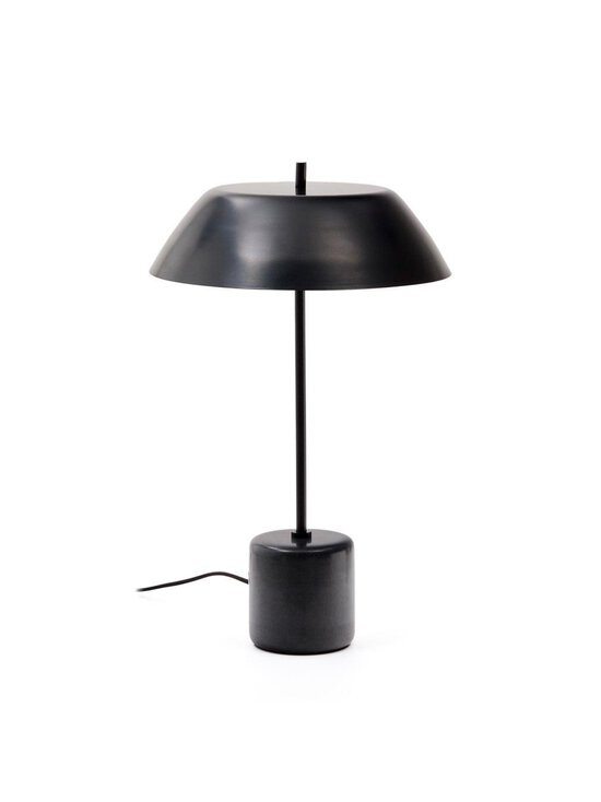 Kave Home - Sayra-pöytävalaisin musta metalli / musta marmori - BLACK | Stockmann - photo 1