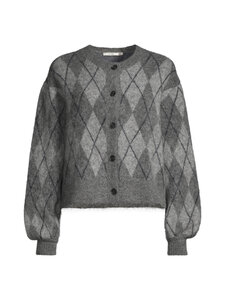 Gestuz - GZsasi-neuletakki - 140 CHECK DARK GREY/GREY/BLUE COMB | Stockmann