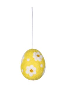 Pentik - Kukkamuna filca rotājums 7 cm - YELLOW | Stockmann