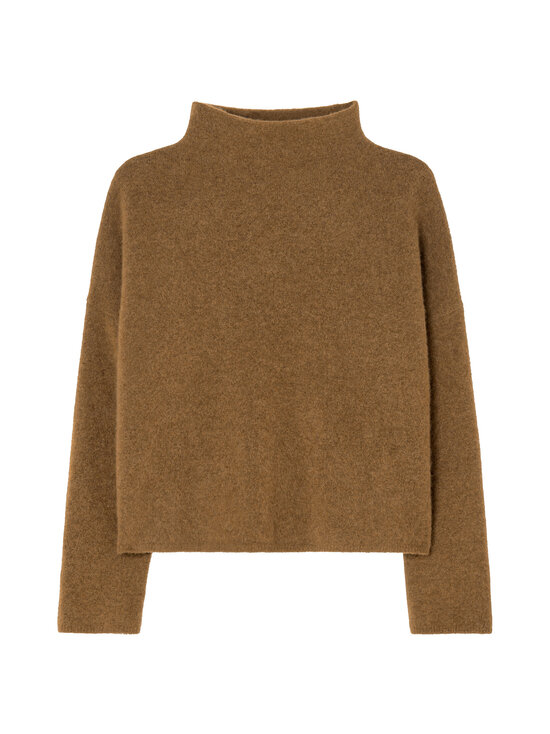 Filippa K - Mika Yak Funnelneck -neulepusero - MID BROWN | Stockmann - photo 1