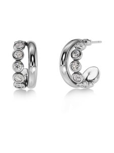 Edblad - Grace Hoops L -korvakorut - STEEL | Stockmann