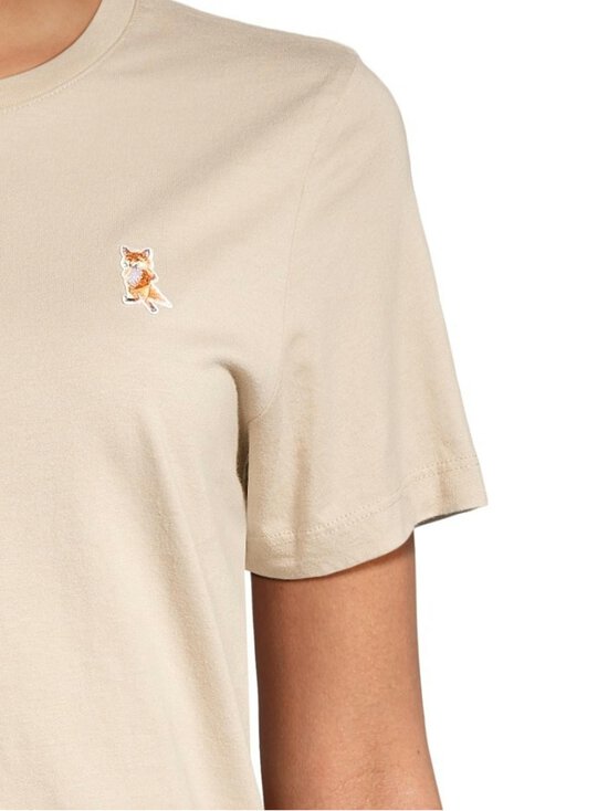 Maison Kitsuné - Lady Fox t-paita - 0303 FEATHER BEIGE | Stockmann - photo 4