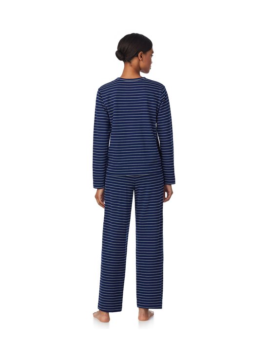 Lauren Ralph Lauren - Crew Neck Long Pant -pyjama - 414 NAVY STP | Stockmann - photo 3