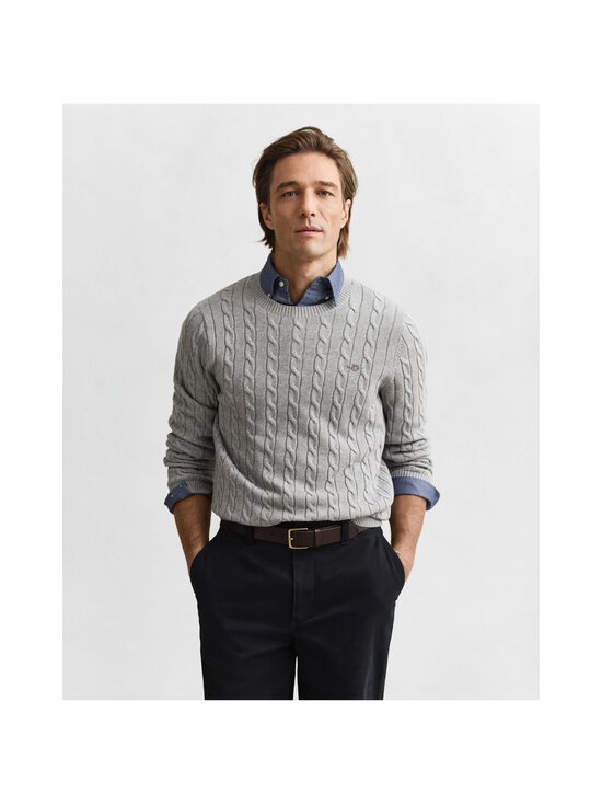 GANT - Palmikkoneule - 93 GREY MELANGE | Stockmann - photo 2