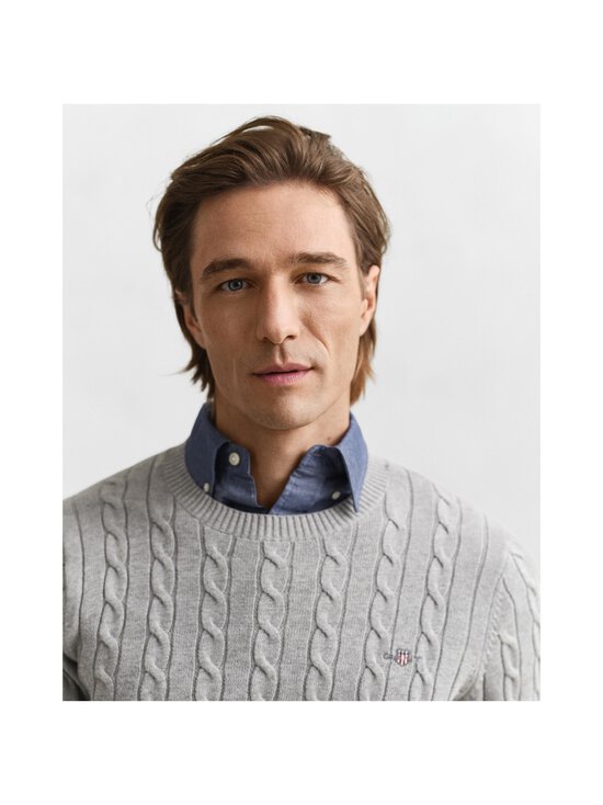 GANT - Palmikkoneule - 93 GREY MELANGE | Stockmann - photo 4