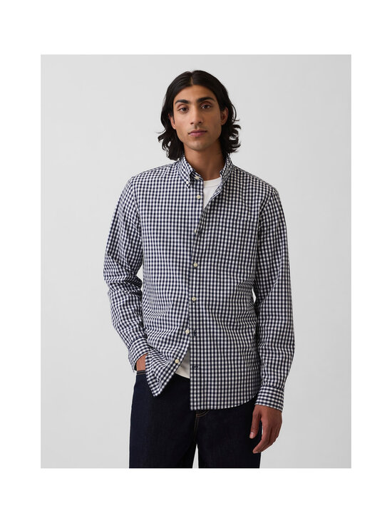 GAP - Rauth Basic Standard poplīna krekls ar apkakli - NAVY GINGHAM | Stockmann - photo 4