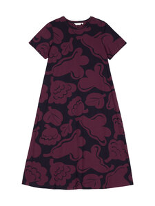 Marimekko - Pisteinen Kukasta Kukkaan -mekko - 450 DARK PURPLE, DARK NAVY | Stockmann