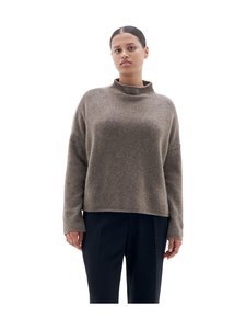 Filippa K - Mika Yak -neulepusero - 8968 DARK TAUPE MELANGE | Stockmann
