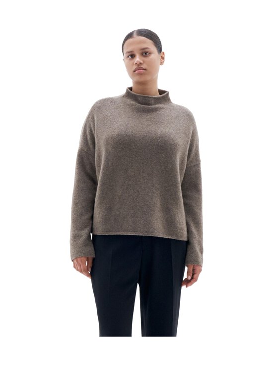 Filippa K - Mika Yak -neulepusero - 8968 DARK TAUPE MELANGE | Stockmann - photo 1