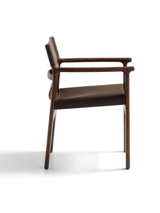 Kave Home - Jan-tuoli tummanruskea kierrätysnahka / pähkinä - BROWN | Stockmann - photo 4