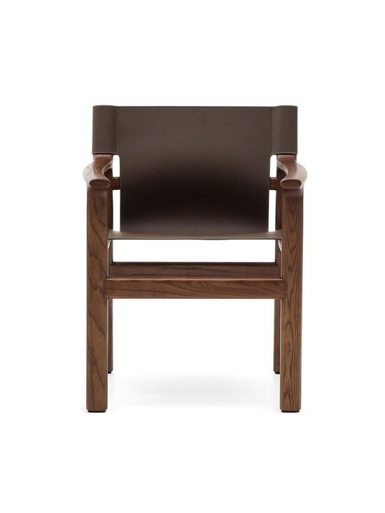 Kave Home - Jan-tuoli tummanruskea kierrätysnahka / pähkinä - BROWN | Stockmann - photo 2