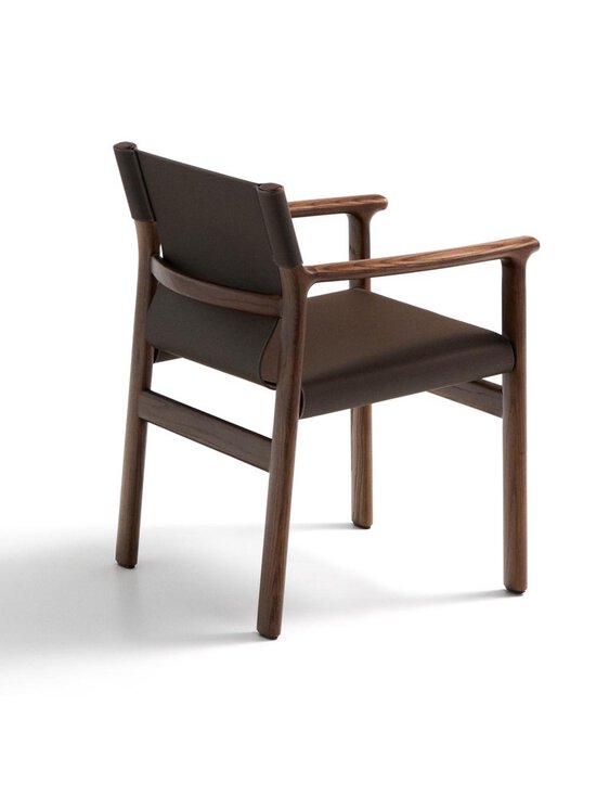 Kave Home - Jan-tuoli tummanruskea kierrätysnahka / pähkinä - BROWN | Stockmann - photo 3