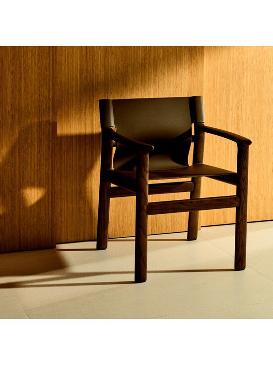Kave Home - Jan-tuoli tummanruskea kierrätysnahka / pähkinä - BROWN | Stockmann - photo 5