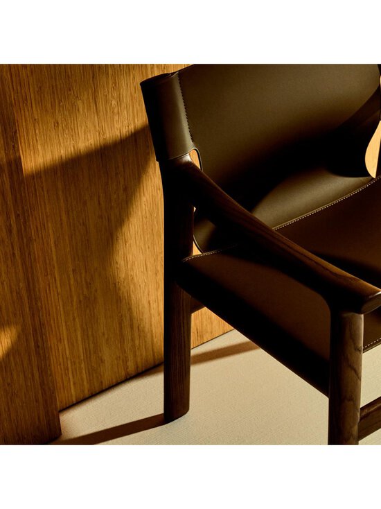 Kave Home - Jan-tuoli tummanruskea kierrätysnahka / pähkinä - BROWN | Stockmann - photo 6